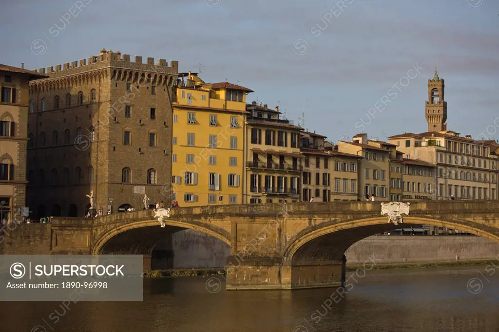 Ponte Santa Trinita over the River Arno, Florence, Tuscany, Italy, Europe