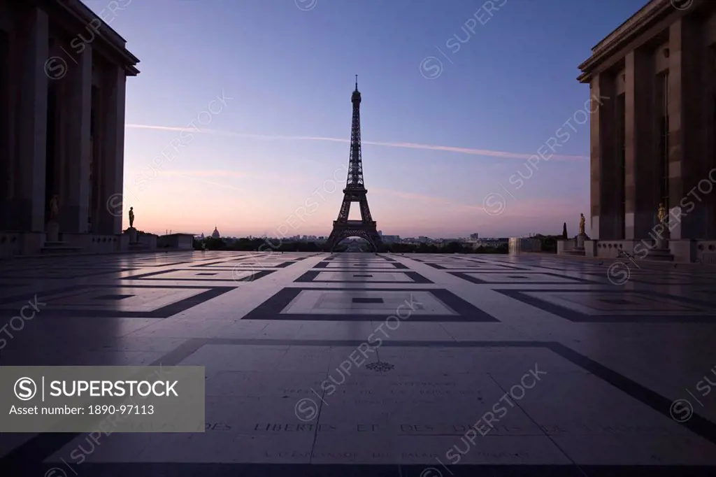 Trocadero, Eiffel Tower, Paris, France, Europe