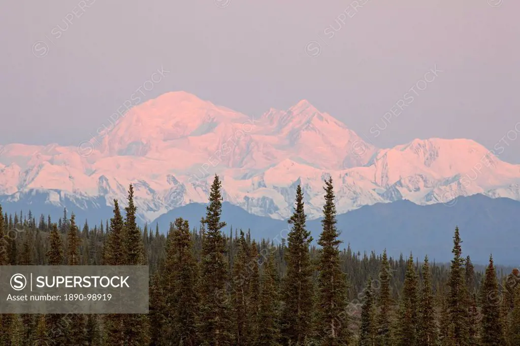 Mount McKinley Mount Denali, Denali Highway, Alaska, United States of America, North America