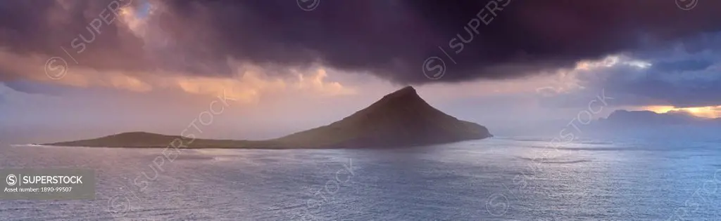 Koltur island from Streymoy Island, Faroe Islands Faroes, Denmark, Europe
