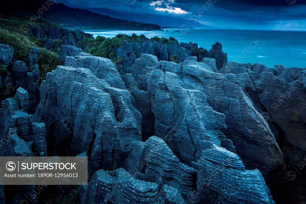 Punakaiki, Pancake Rocks, West coast, North Island, New Zealand, Pacific
