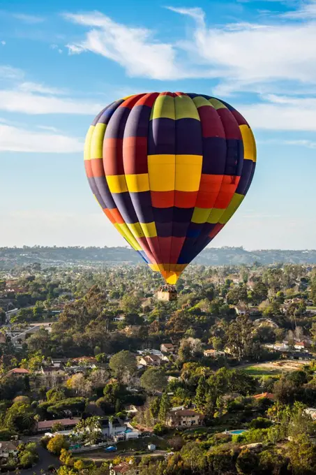 Hot air balloon, Encinitas, California, United States of America, North America