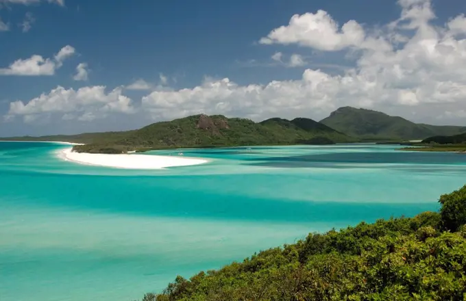 Whitehaven Beach and Hill Inlet, Whitsunday Island, Queensland, Australia, Pacific