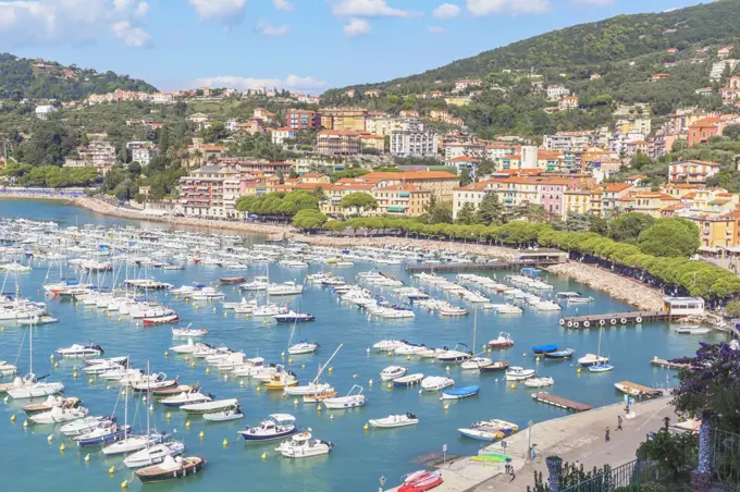 Marina harbour, Lerici, La Spezia district, Liguria, Italy, Europe