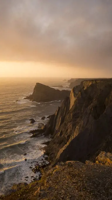 Cliffs near Arrifana beach, Costa Vicentina, Algarve, Portugal, Europe