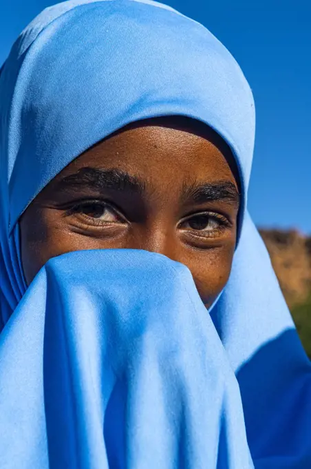 Young Tuareg girl, Oasis of Timia, Air Mountains, Niger, Africa