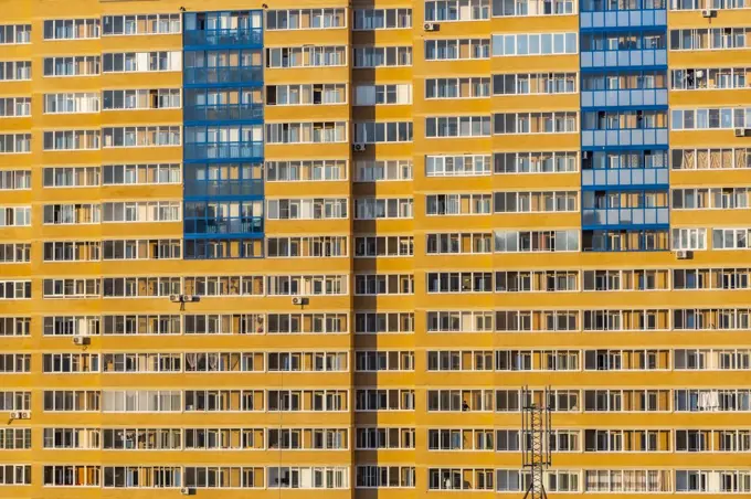 Giant apartment block,Chita, Zabaykalsky Krai, Russia, Eurasia