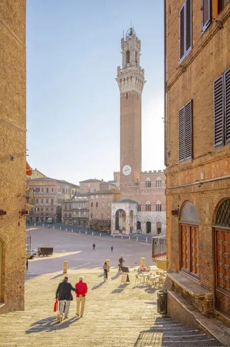 Piazza del Campo, UNESCO World Heritage Site, Siena, Tuscany, Italy