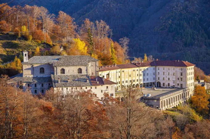 Sanctuary of San Giovanni d'Andorno, Val di Cervo, Piedmont, Italy