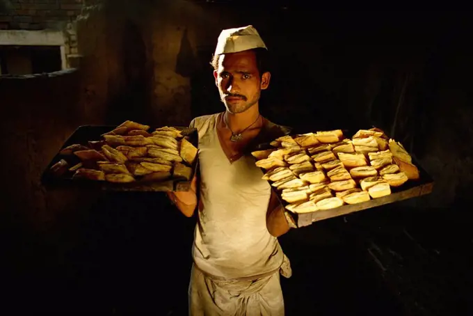 Bakery in North India, India, Asia