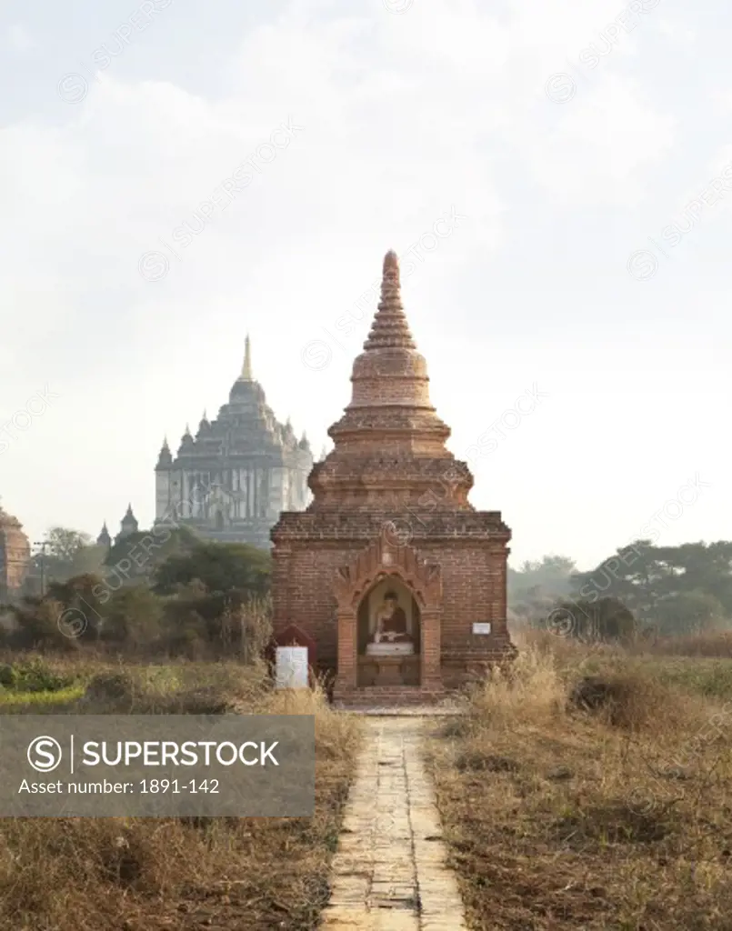 Facade of a temple, Bagan Temple, Bagan, Myanmar