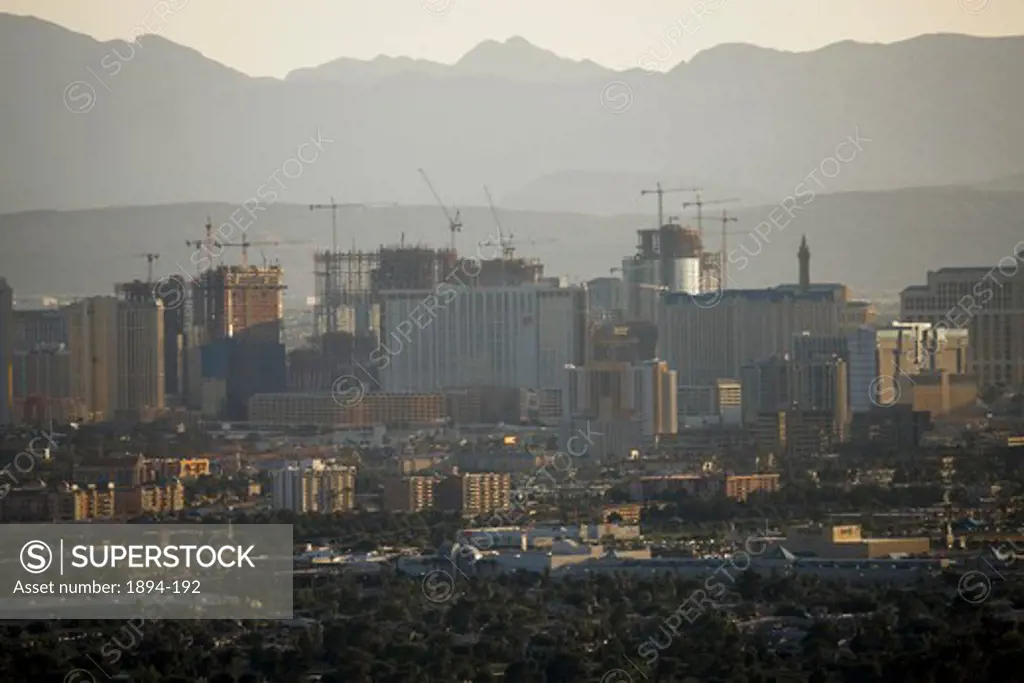 Buildings under construction, Las Vegas, Clark County, Nevada, USA
