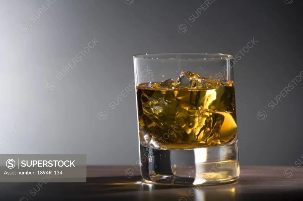 Close-up of a glass of whiskey