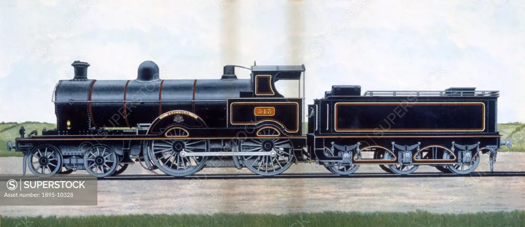 Colour print produced by Alf Cooke Ltd, Leeds, published by ´The Railway Magazine´.The ´Precursors´ were a very successful class of 4-4-0 express loco...