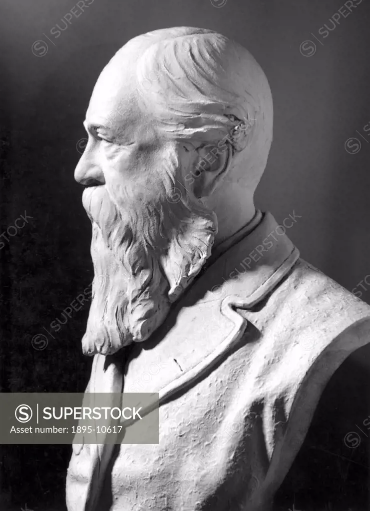 Plaster bust. Frederick Guthrie (1833-1886) founded the Physical Society in 1873. He wrote the Elements of Heat’ in 1868 and Magnetism and Electrici...