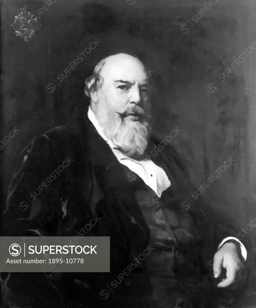 Oil painting. Sir Horace Jones (1819-1887) designed Smithfield Market and reconstructed Billingsgate and Leadenhall markets. He was also responsible f...