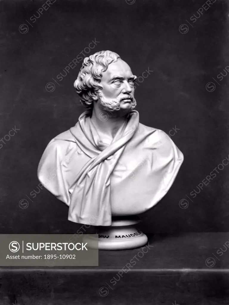 Plaster bust. Joseph Maudslay (1801-1861) was the son of the famous inventor and engineer Henry Maudslay. Like his brother, Joseph went to work in the...