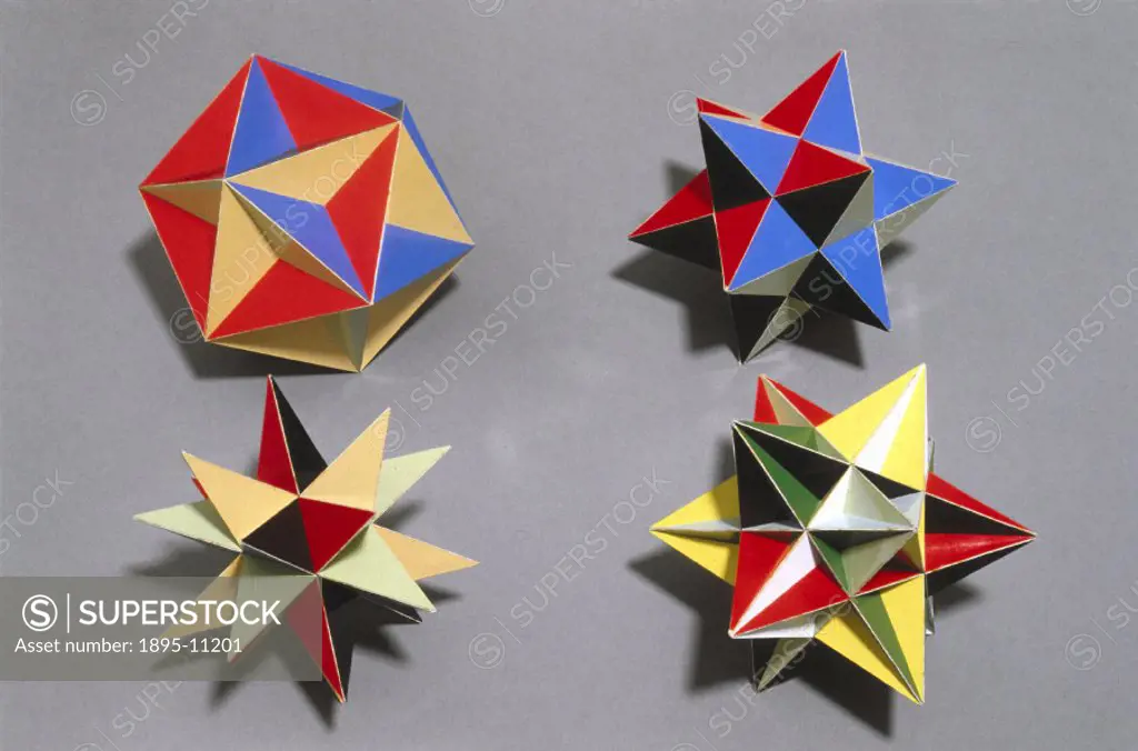 A polyhedron is said to be regular when all its faces are uniform regular polygons. The image shows the two Kepler star polyhedras, described in 1619 ...