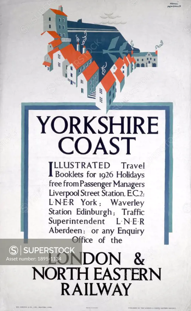 London & North Eastern Railway (LNER) poster promoting rail travel to Yorkshire.