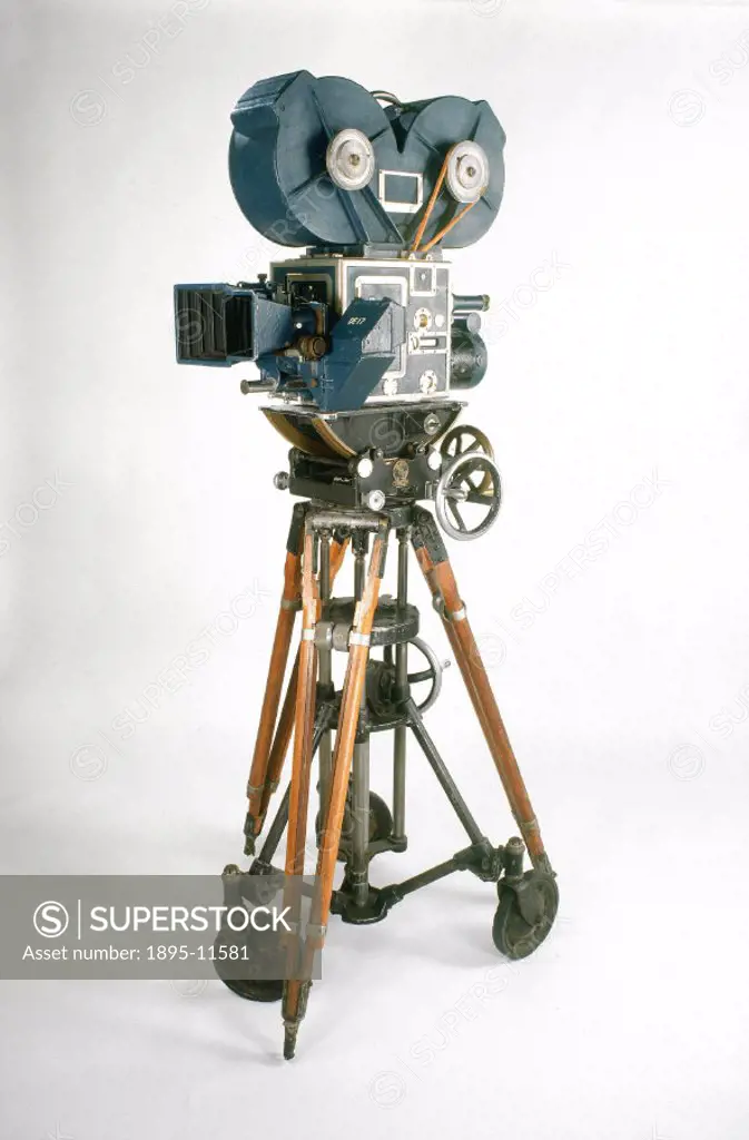 The camera is shown here from the side, mounted on a rolling spider. Technicolor was introduced in 1915 and is widely regarded as the finest colour mo...