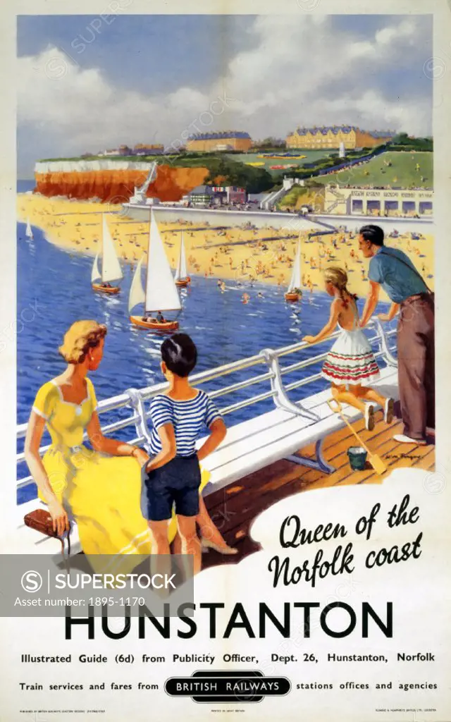 ´Hunstanton, Queen of the Norfolk Coast, BR (ER) poster, 1948-1965.