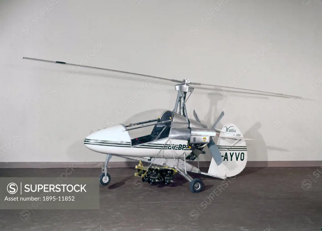 This is one of a series of autogyros built in Norfolk by Commander Ken Wallis in the 1960s and 1970s. The autogyro uses a free-spinning rotor to gain ...