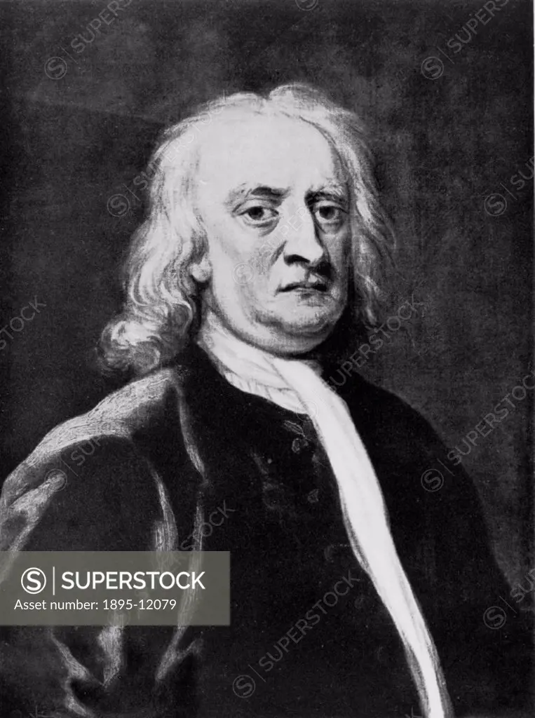 Portrait after John Vanderbank´s painting. Isaac Newton (1642-1727) graduated from Trinity College, Cambridge in 1665, becoming Lucasian Professor of ...