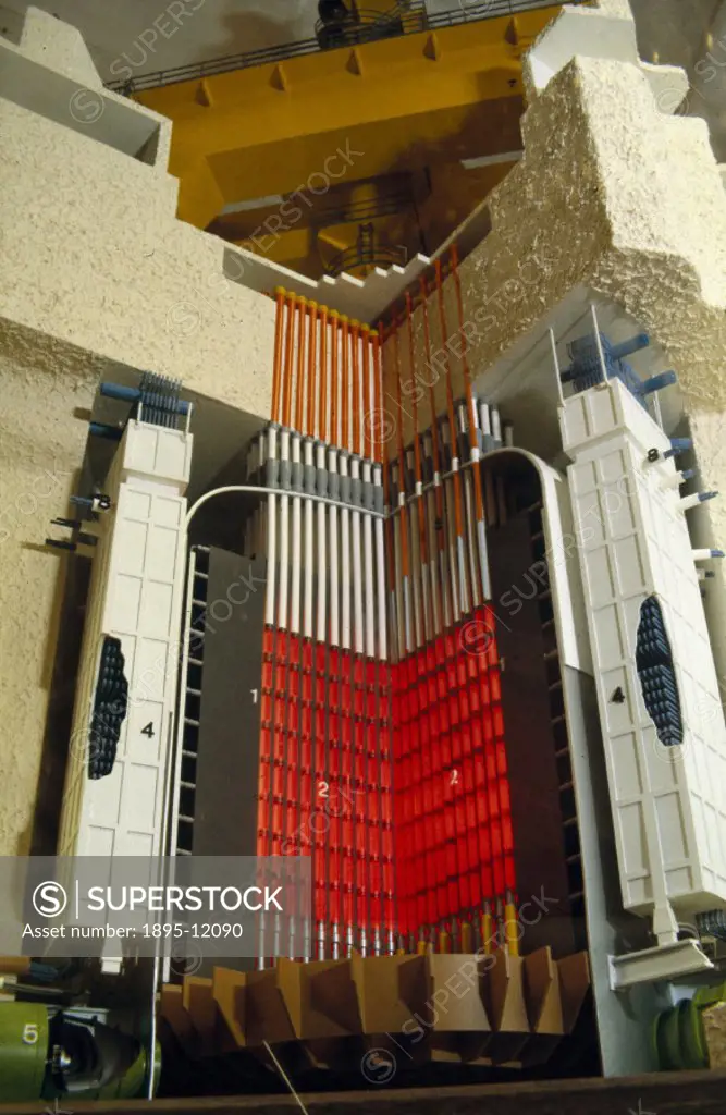 Model (scale 1:50). Detail. These reactors were built and became operational in 1988. In 1958, the United Kingdom Atomic Energy Authority (UKAEA) bega...
