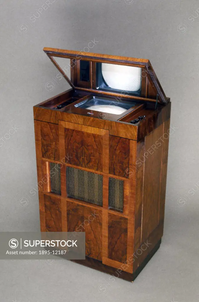 The Marconi 702 was a vision-only, mirror lid television. When switched on, the image on the horizontal 12 inch screen was reflected onto, and viewed ...