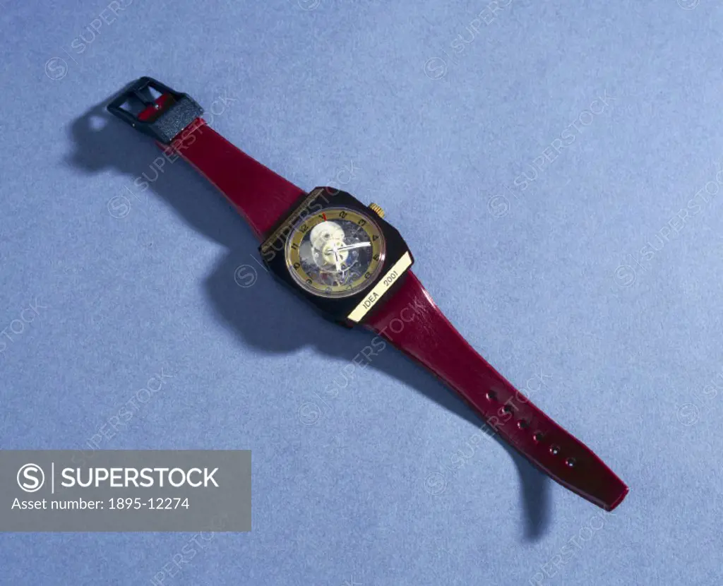 This was the first plastic watch made by the Swiss manufacturer Tissot. It was a mechanical watch contained in a transparent plastic case with the mec...