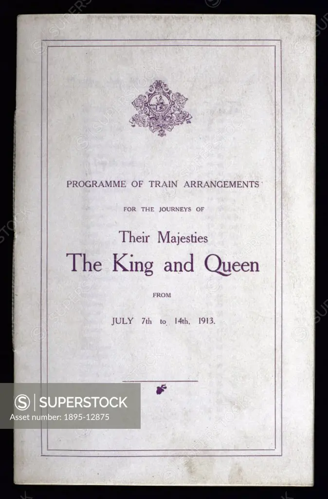Front cover. This bound booklet was produced by the Lancashire & Yorkshire Railway to outline the complex arrangements needed in order to enable the R...