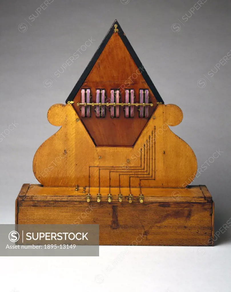 The five-needle telegraph, patented by Charles Wheatstone (1802-1875) and William Fothergill Cooke (1806-1879) in 1837, was the first successful elect...