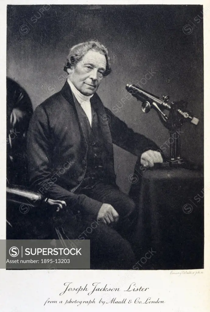 Photo-engraving by Emery Walker after a photograph by Maull & Co, London. Lister (1786-1869), father of Joseph Lister, was a wine merchant who maintai...