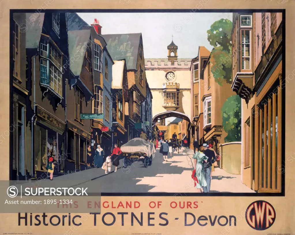 ´This England of Ours - Historic Totnes GWR poster, 1923-1947.