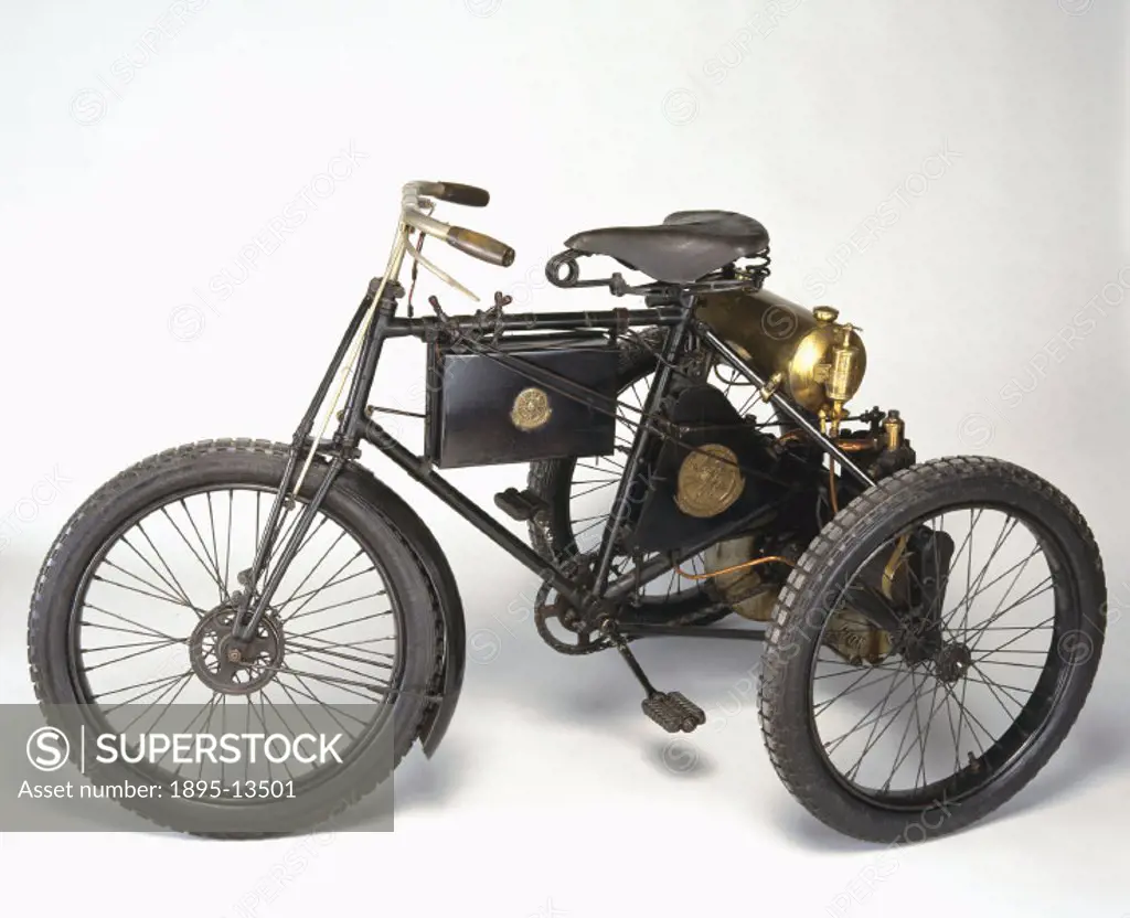 De Dion Bouton, a pioneering motoring company founded by Count Albert De Dion and George Bouton, manufactured tricycles in France between 1895-1902. I...