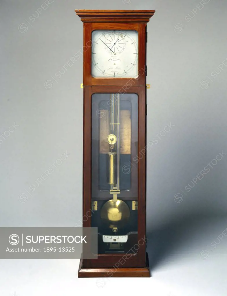 This clock is one of five made for the Royal Society in the 1760s by John Shelton (1712-1777) of Shoe Lane, London. It measures sidereal time (time me...