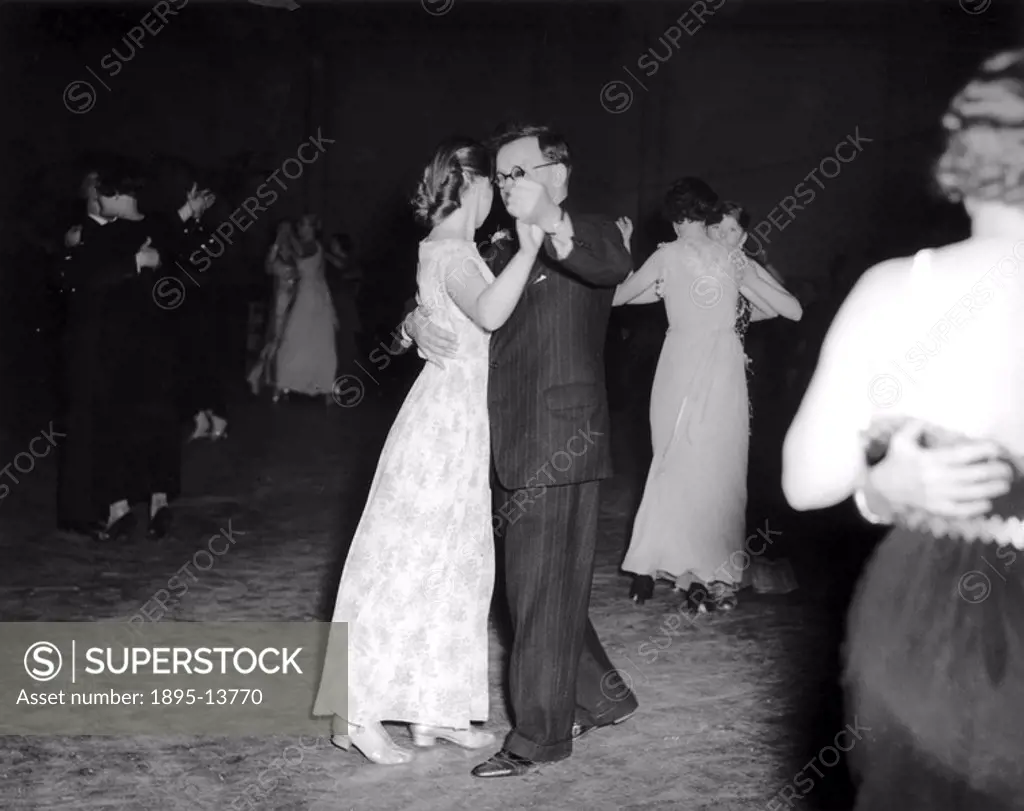Herbert Morrison dancing with his daughter at a Labour Party reunion at the Horticultural Hall in Vincent Square, London, 30 January 1937  Photograph ...