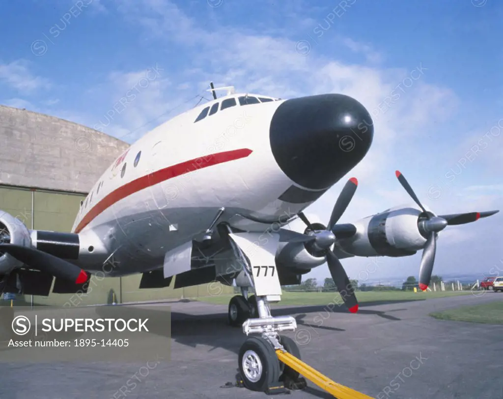 The Constellation airliner was developed from a military transport aircraft which entered service in 1944. With its streamlined fuselage and triple ta...