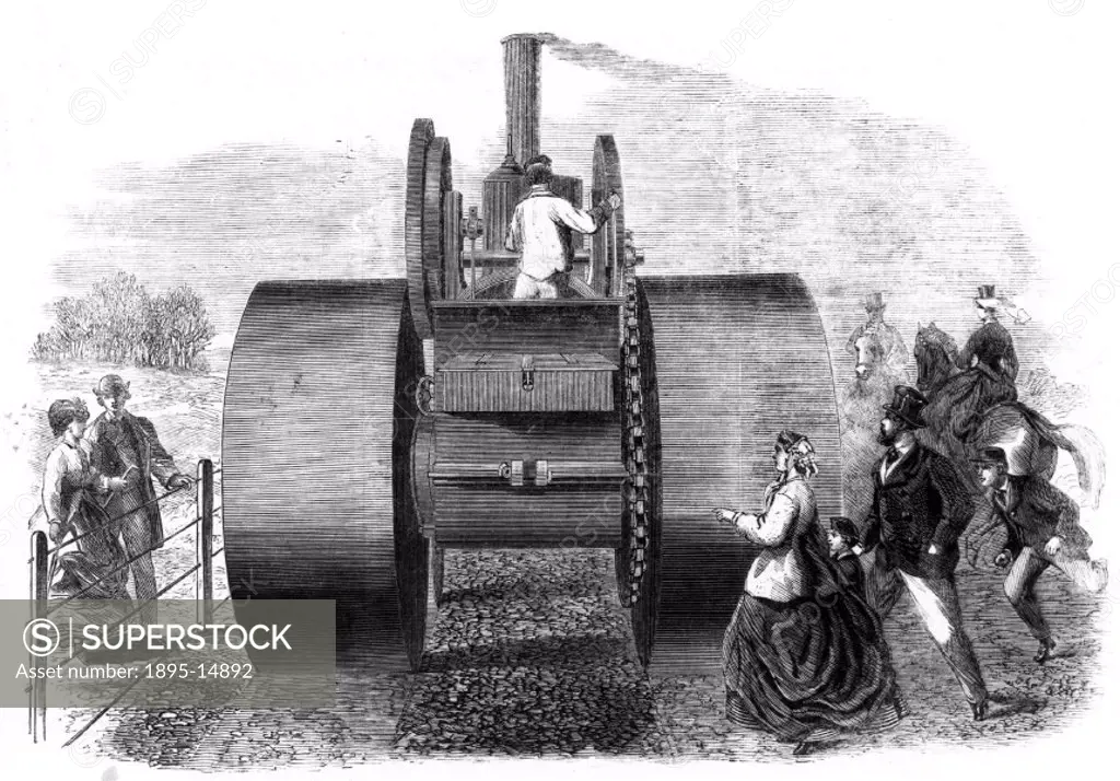 By the mid-nineteenth century the steamroller was crying out to be invented. To compact a macadamised road the limit of effort available was a 5-ton r...