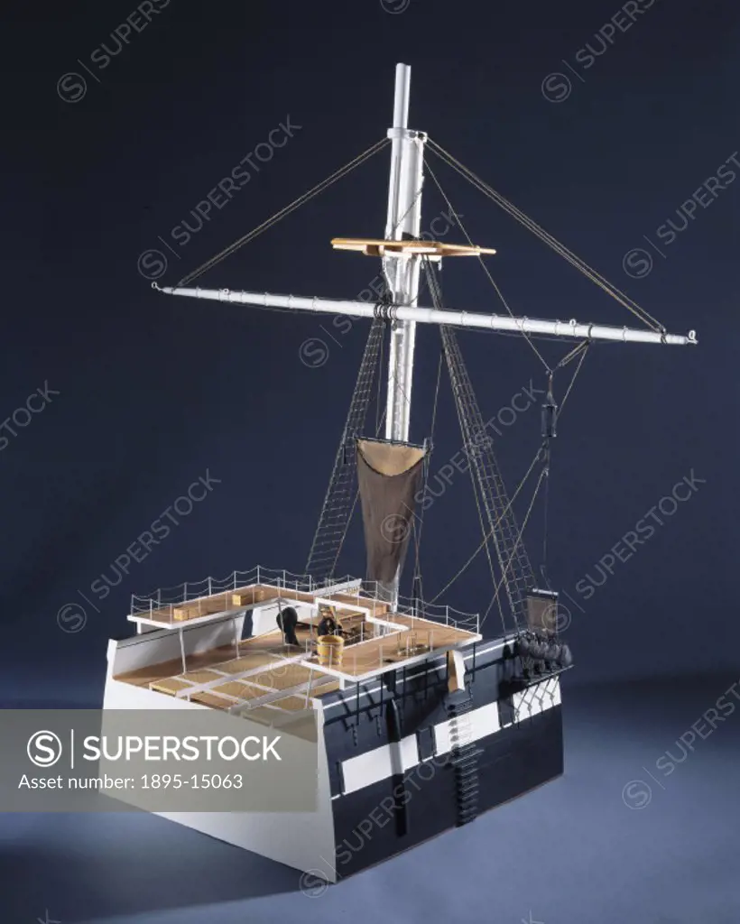 Model (scale 1:12). HMS Challenger made a three and a half year circumnavigation of the world from December 1872 to May 1876. The voyage is particular...
