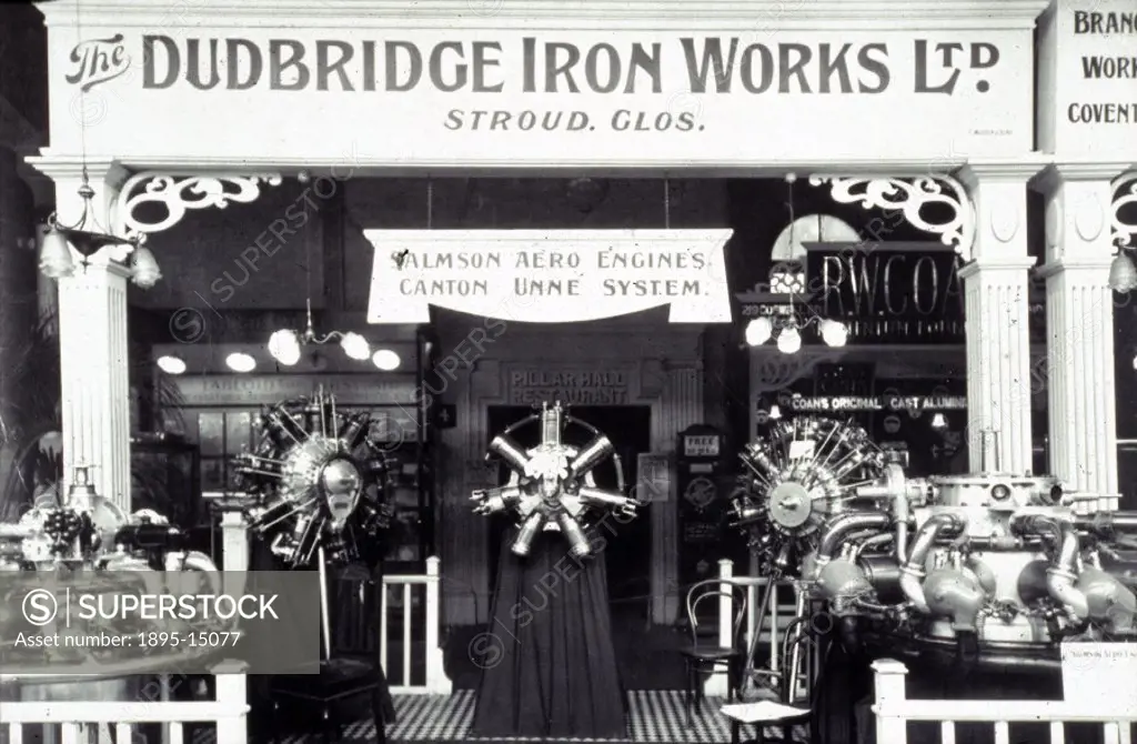 Photograph. Dudbridge Iron Works Limited in Stroud, Gloucestershire were commissioned by the Paris-based French aero engine manufacturing company, Sal...