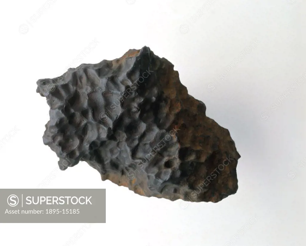 This is a portion, weighing 11 kg, of a sizeable meteorite found at Henbury, Northern Territory, Australia. 4700 years ago, a meteor weighing several ...