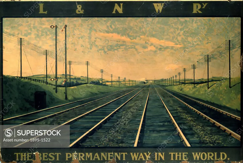LNWR poster. The Best Permanent Way in the World by Norman Wilkinson
