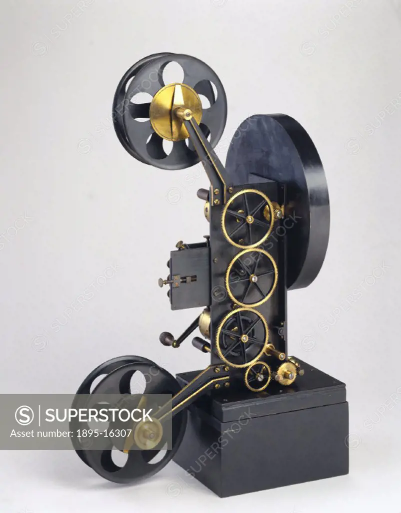 Original Lee and Turner three-colour projector, 1902.This three-colour projector is associated with the cinematography pioneers Edward Turner and F Ma...