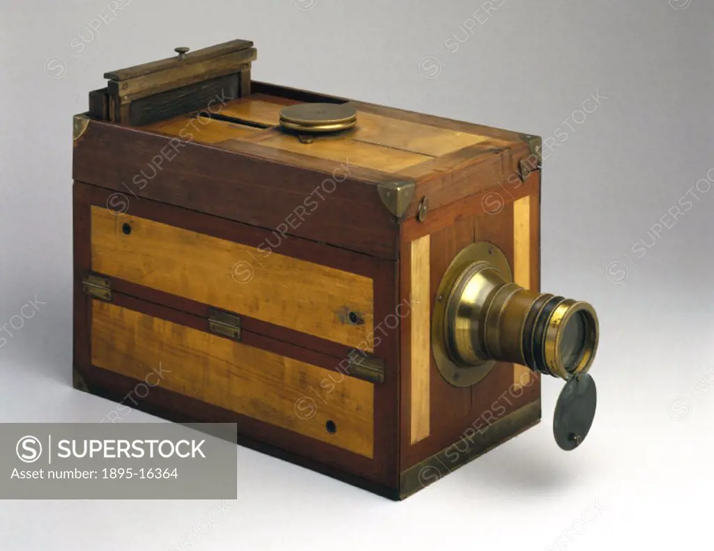This daguerreotype camera was manufactured in France by Charles Chevalier (1804-1859), within a year of the discovery by Louis Daguerre (1789-1851) of...