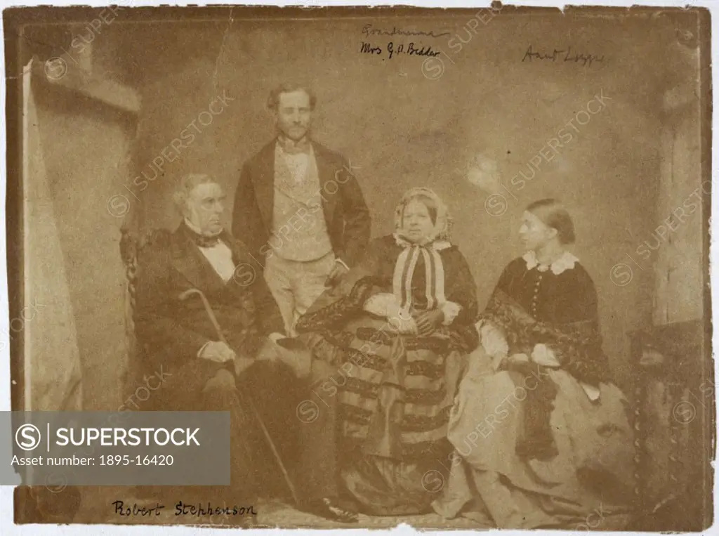 This is believed to be the last known photograph taken of Robert Stephenson (1803-1859), English engineer and the son of George Stephenson (1781-1848)...