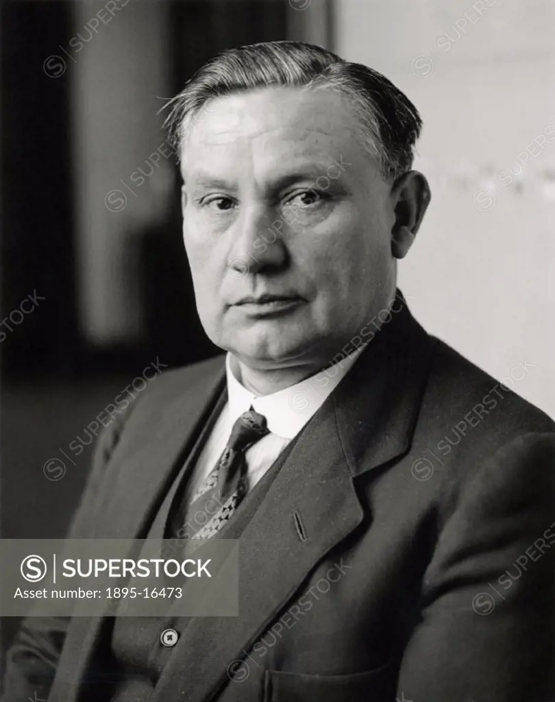 Ernest Bevin, 26 April 1931. Ernest Bevin (1881- 1951) the English Labour statesman, built up the National Transport and General Workers´ Union and be...