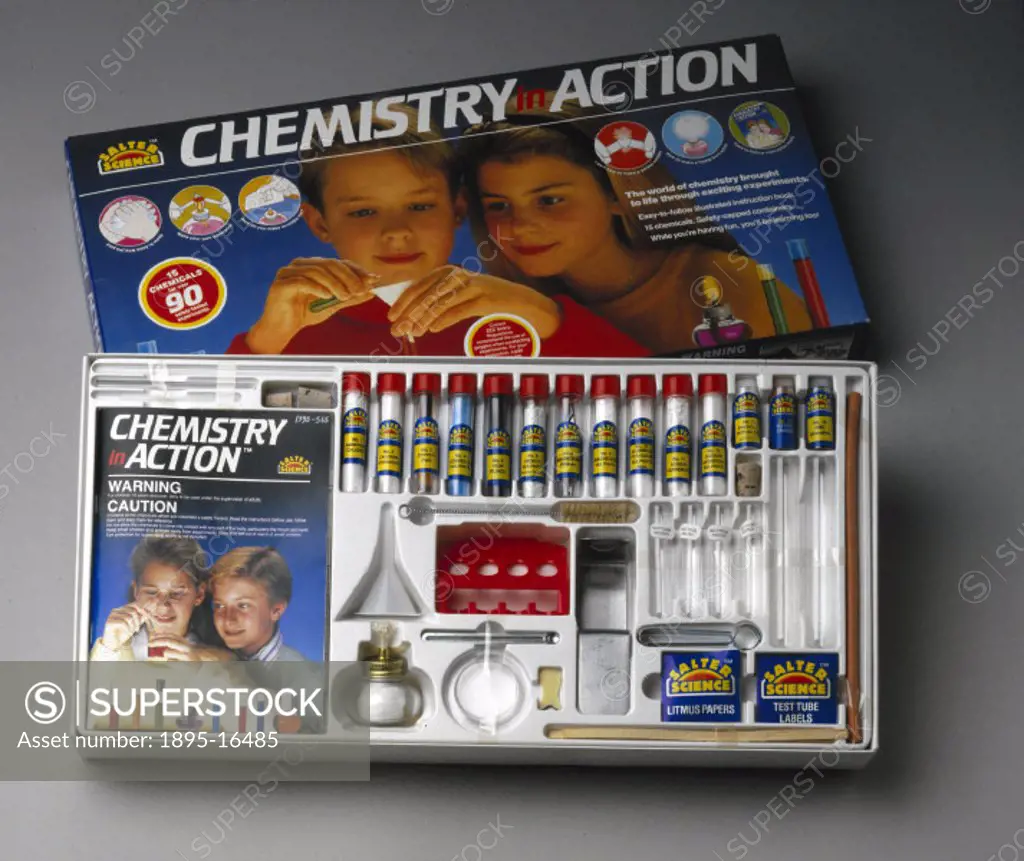This chemistry set was specially designed to attract the attentions of young adolescents. The set contains 15 chemicals for over 90 experiments. Distr...