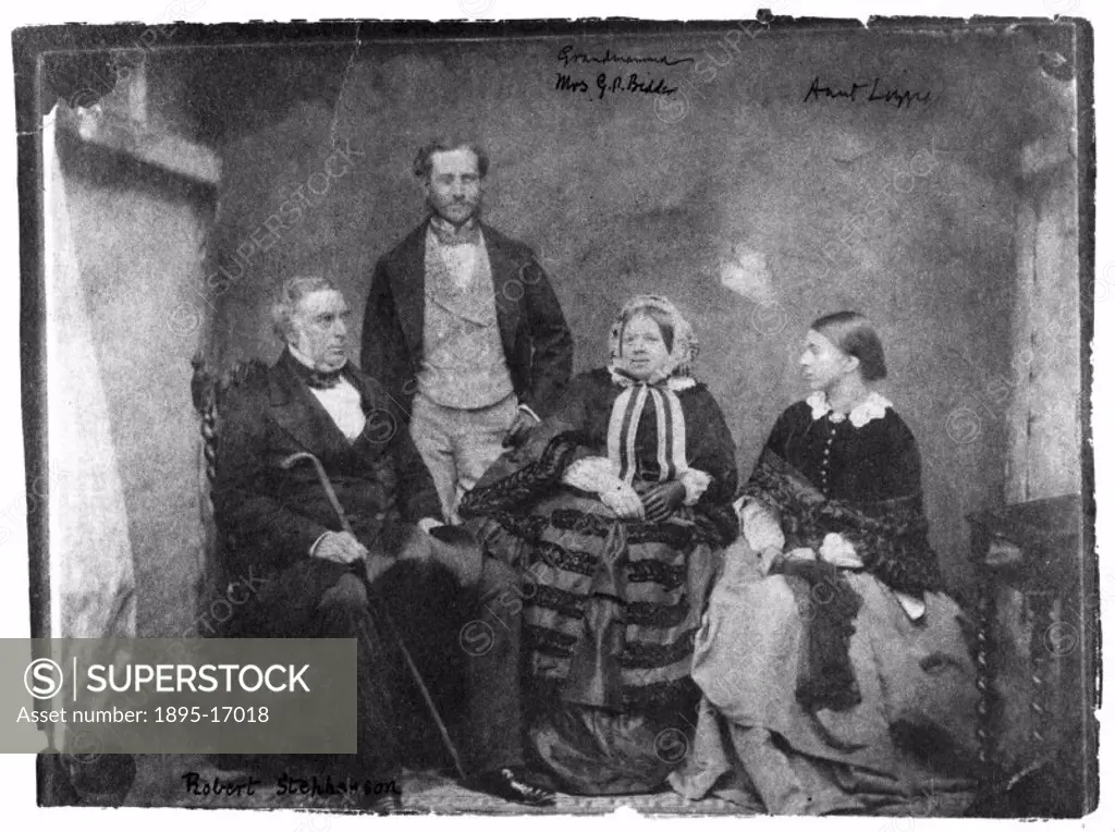 This is believed to be the last known photograph taken of Robert Stephenson (1803-1859). Stephenson, an English mechanical and structural engineer, wa...