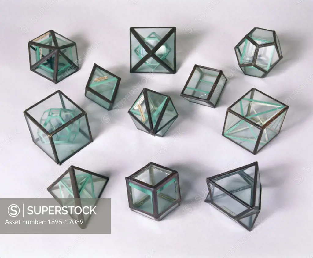 These models show how groups of atoms can form different crystal shapes. William Hyde Wollaston (1766-1828) was an English chemist who carried out res...
